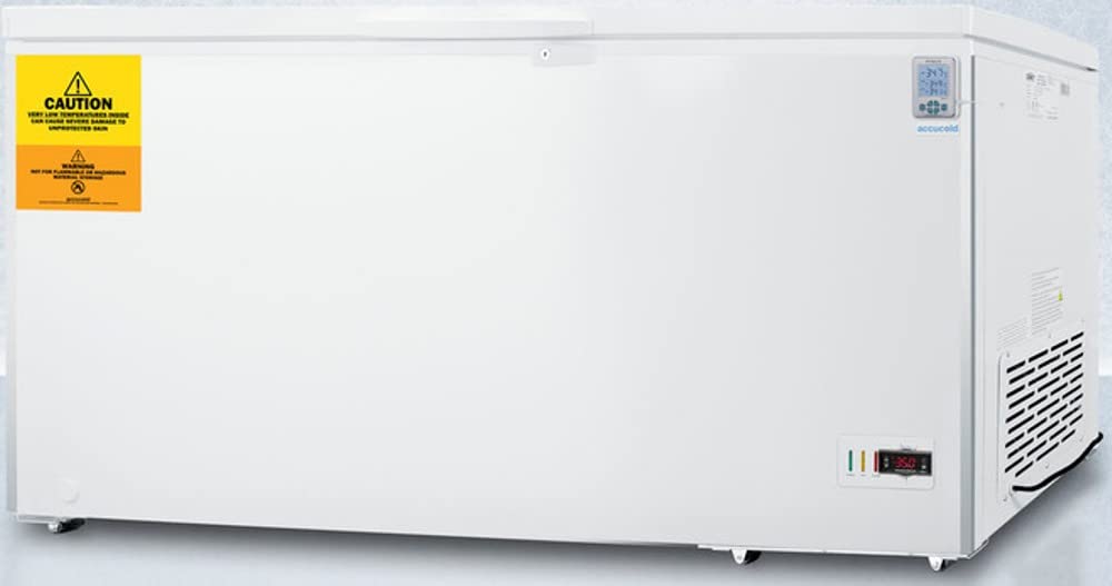 Summit Appliance VLT184-35ºC Laboratory 17.2 Cu.Ft. Chest Freezer with Stainless Steel Corner Guards, NIST Calibrated Thermometer, Manual Defrost, Digital Controls with Alarm and Lock on Fridge.com