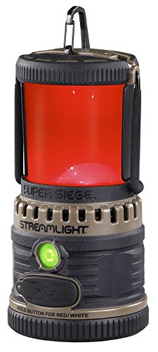 Streamlight 44947 Super Siege 1100-Lumen Rechargeable Lantern with 120-Volt AC Charger, Coyote