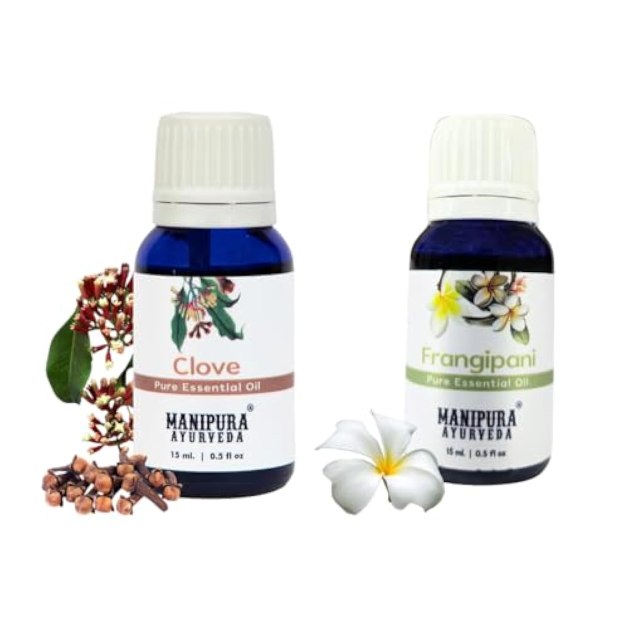 Clove & Frangipani Oil Diffuser Combo Pack, 100% Pure