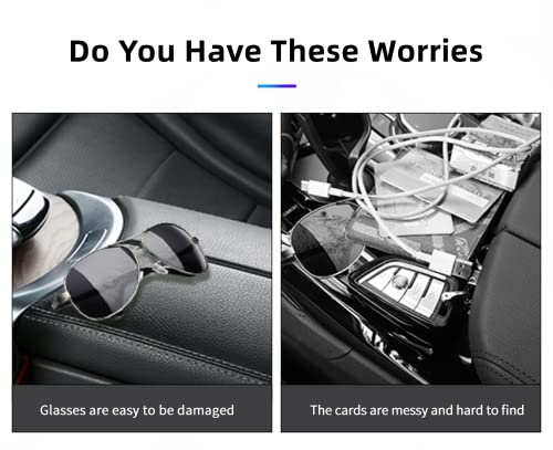 Qric-Car-Sun-Visor-Organizer-Leather-Storage-Pocket-Sun-Visor-Pouch-for-Cards-License-Registration-Pen-Glasses-Document-Fits-Most-Car-SUV-Truck-Auto-Interior-Accessories-for-Men-Women-Black