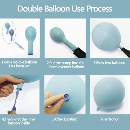 Image of Dusty Blue White Sand Balloon Garland Double Stuffed Pastel Light Blue Cream Beige Matte Balloon Arch Kit with Gold Latex for Neutral Baby Shower Bridal Wedding Birthday Mothers Day Summer Party