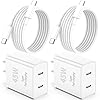 iPhone 17 Pro Max Charger Fast Charging, 40W Dual USB C Fast Charger Block with 6ft Type C Charging Cable Cord for iPhone 17/17 Pro/17 Pro Max/Air/16/16 Pro/16 Pro Max/16 Plus/15/15 Pro Max/14