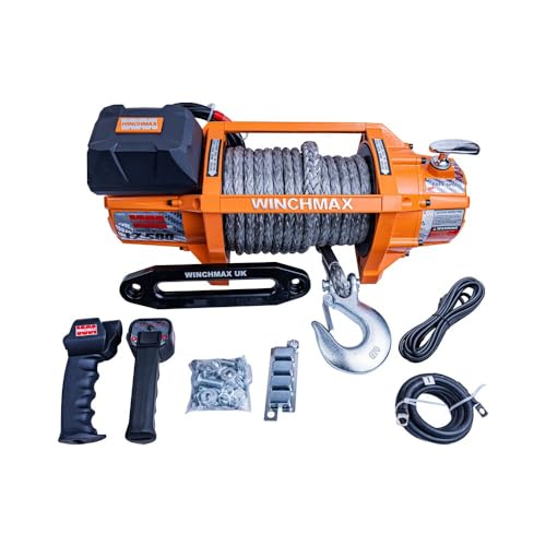 Winchmax winche eléctrico 17,500 lb 12V con cuerda sintética 20M