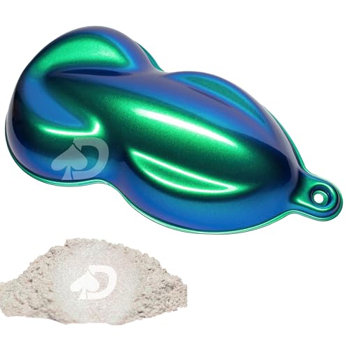 1g Elevation SuperShift Pearl Green Blue Purple Intense Chameleon Mica Powder | Chameleon ColorShift Pigment for Paint | Automotive Paint | Epoxy Resin, Nail Arts and Crafts
