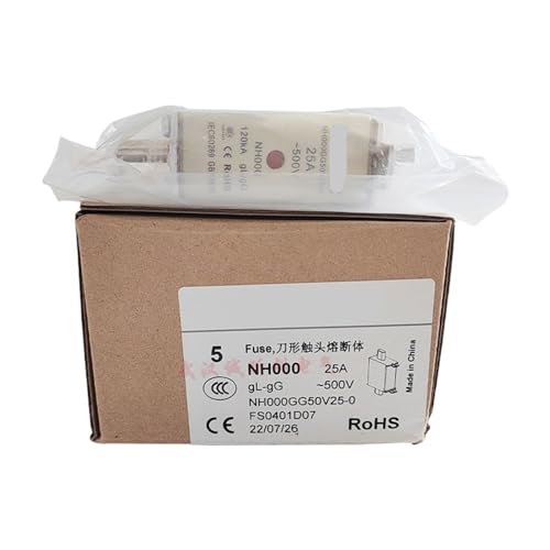 Fusible NH000GG50V25 25A coupure gG haute performance contre surcharges 500V