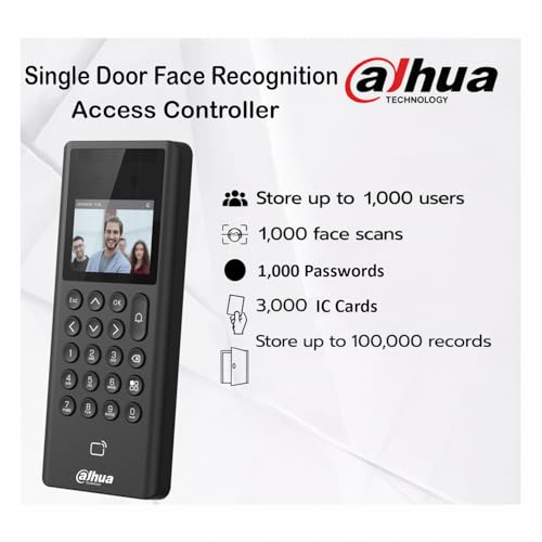 Image of Dahua ASI3203E-W Single Door Face Recognition Access Controller,2.4-inch Display Screen,2MP CMOS HD Camera.