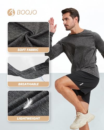 7 Pack Long Sleeve Shirts for Men - Quick Dry Moisture Wicking Sun Protection UV UPF T-Shirts for Fishing Workout Gym2