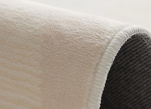 Tapete moderno irregular beige fácil limpieza 2x6 ft miniatura 6