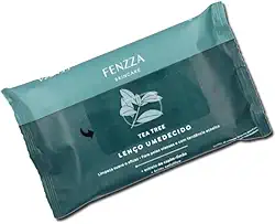 Lenço Umedecido Demaquilante Fenzza Tea Tree e Capim Limão - Limpeza Facial Refrescante, Aroma Natural, Ótimo Custo-Benefício