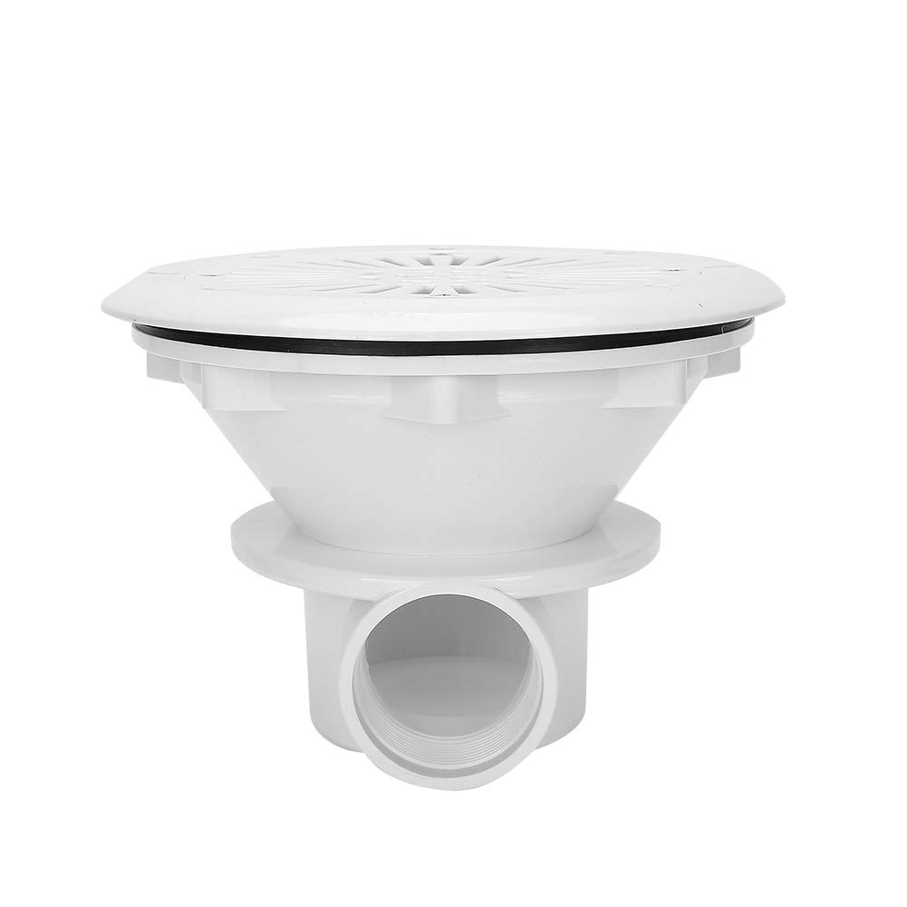 Fabater Sostituzione Uscita Acqua Porta di Scarico Piscina, ABS Anticorrosione + Accessori di Drenaggio in Acciaio Inossidabile 304 con Raccordo Filettato Interno, Installazione Facile