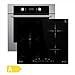 Produktbild Autarkes Herdset: 60cm Einbau-Backofen EB8012EDP + 59cm Induktionskochfeld IND5901FZ (Heißluft, Grill-/Bratsystem, Pyrolyse, Timer, Touch, Teleskopauszüge) SET8012EDP2FZ - KKT KOLBE