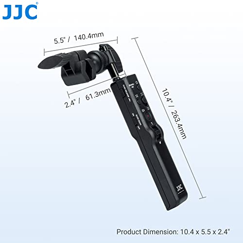 JJC Tripod Remote Controller Pan Bar Handle for Sony A9III A7RV A7RIV A7IV A7SIII A7III A1 FX30 AX53 CX405 CX240&EOS C100 C100II C200 C200B C300 C300II Camera & Camcorder with Multi & LANC Interface - Image 2