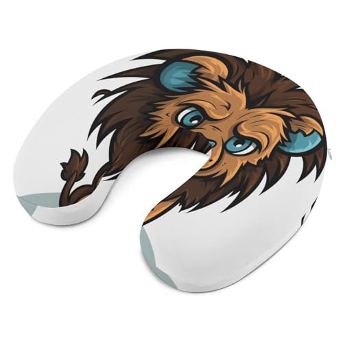 Almohada de espuma viscoelástica tamaño único en U miniatura 6