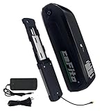 【Ebike Battery Parameter】 48V ebike battery size: 14.2*4.3*3.54inch. The 48v 10ah ebike battery is suitable for 0-1000w motor. The 48v e bike battery accessories have Battery Base、54.6V 2A Fast Charger、2 Keys、T plug、XT-60 to T Plug、Instruction Manual...