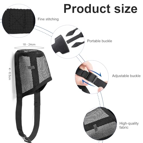 Maulkorb für Große Hunde, Dog Muzzle, Giftköderschutz Hund, Fressschutz Hund, Atmungsaktives Netz, mit Verstellbaren Trägern Geeignet für Kleine Mittlere und Große Hunde