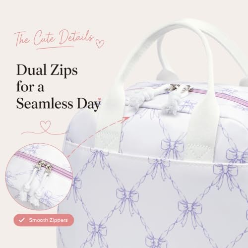 Image of LOVELYWIND Lunch Box for Women Cute Lunch Bags for Women Lunch Tote Bags Reusable Insulated Lunch Box Large Capacity Reusable Insulated Cooler for Work or Travel Gifts or Beach