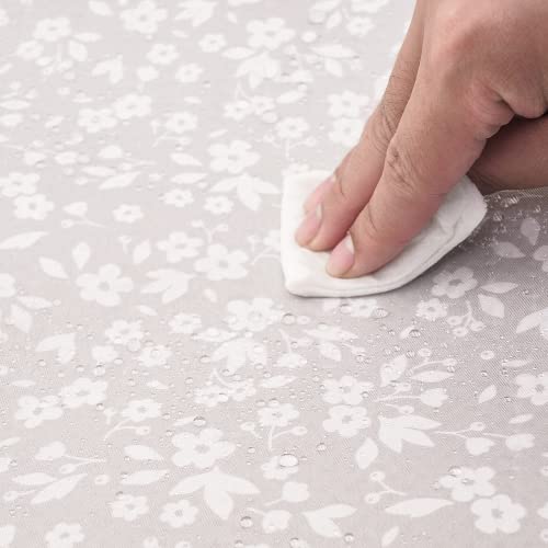 Happyflute Splat Mat For Under High Chair/Art/Crafts/Playtime,Waterproof And Washable Splat Mat For Baby Feeding Supplies,43'X43' Square(Flowering Straw) #TOP3