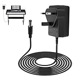 12V Power Adapter for Yamaha Keyboard, piano keyboard charger for yamaha DC/AC 12V 2A Power Supply Charger for PSR DGX YPG YPT DD, EZ, P Series Electronic Piano, 2.5m Cable