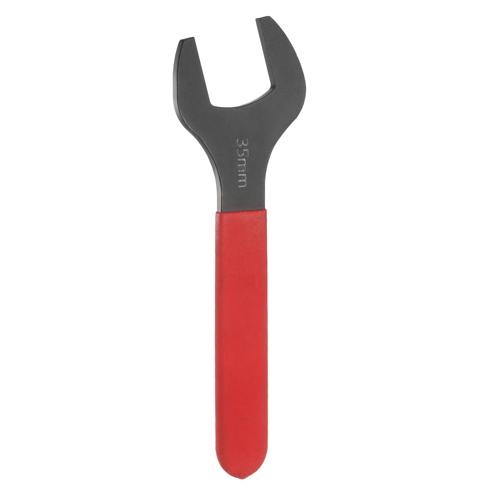 sourcing map Single Open End Wrench 35mm Metric 15 Degree Offset Angle U-Shaped Open Ended Spanner Small Flat Head Blackening Wrench with Red Shank for Automotive Repair Furniture Assembly โ image 1