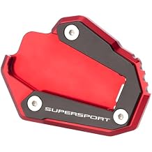 Motorcycle Side Stand Extension Kickstand Plate Compatible With Ducati SuperSport/S 2017-2020 SuperSport 950/S 2021 2022 2023 2024 | Foot Pad Support Supersport950 Accessories black-2