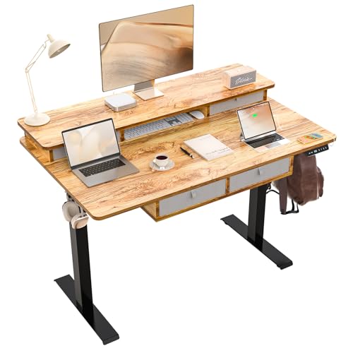 48 * 30 Inches Electric Standing Widened Desk Adjustable Height w...