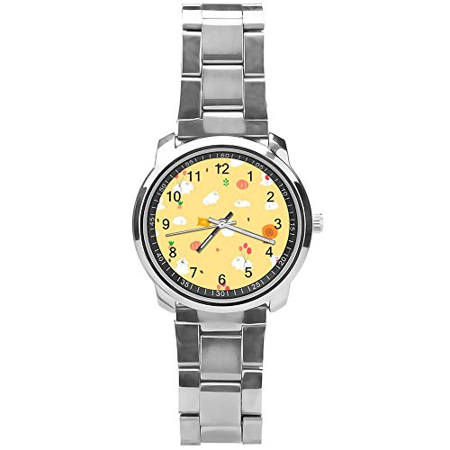 Preisvergleich Produktbild Soloatman Hamster-Armbanduhr, lustige Armbanduhr mit Stahlband