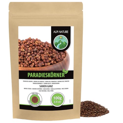 Alpi Nature Paradieskörner ganz 100g, Meleguetapfeffer ganz, Guineapfeffer, Pfefferkörner