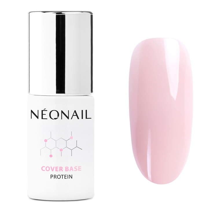 NÉONAIL Pintauñas Semipermanentes 7,2 ml - Base Coat Semipermanente - Cover Base Protein Nude Rose - Esmaltes Semipermanentes Para Uñas - Gel Uñas - Manicura - Base Esmalte - Gel UV LED
