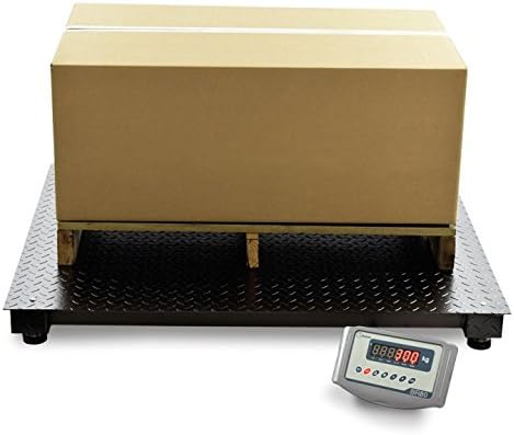 Top-down view of the Baxtran IFN 2001 Industrial Scale platform, showing its textured surface.