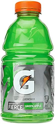 Gatorade Fierce Green Apple, Green, Thirst Quencher Sports Drink, 32oz Bottle (Pack of 8, Total of 256 Oz)