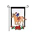 Evergreen Applique Derby Garden Flag, 12.5 by 18 inches