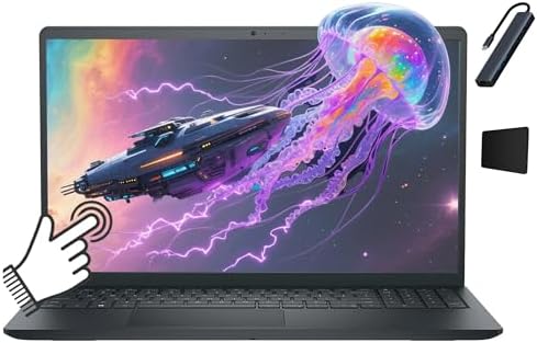 Dell LDC15250 15.6 inch FHD Touchscreen Laptop, Intel Core i5 1334U, 8GB Memory, 512GB SSD, Intel UHD Graphics, Copilot AI, Windows 11 Home in S Mode, Carbon Black with TGY Accessories image 2