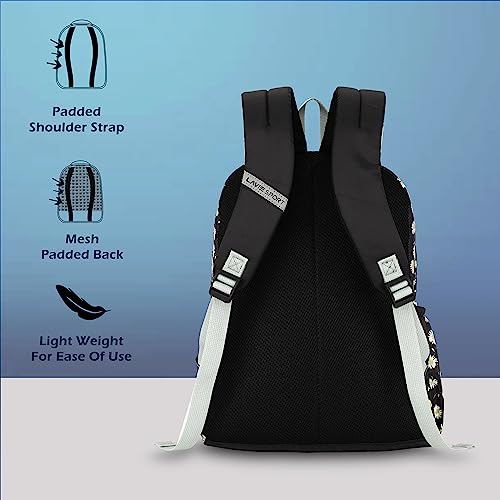 Image of Lavie Sport 41cm Floral Printed 18 Litres School Backpack for Girls | Stylish and Trendy Casual Backpack