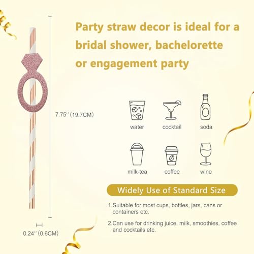 12 pitillos decorativos para despedida de soltera miniatura 3