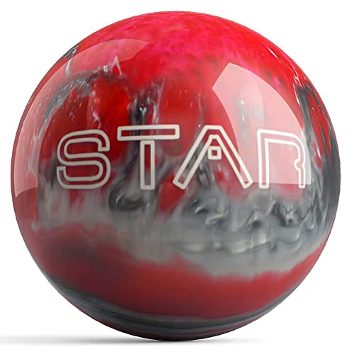 Elite Pre-Drilled Star Bowling Balls (Medium Drilling, 8 Lbs, Red/Black/White) #TOP1