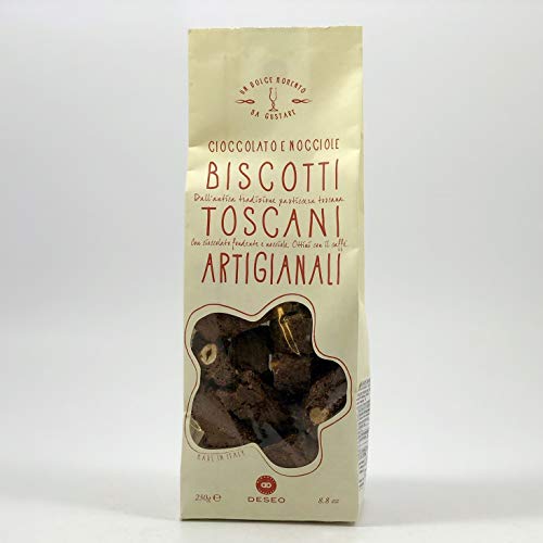 Deseo Chocolate Biscotti with Hazelnuts