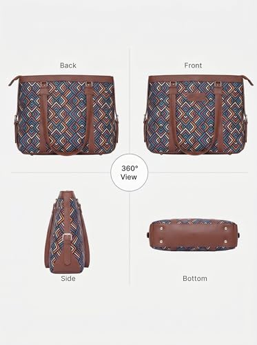 Image of Stylish Tote Bags for Office Use | Laptop Bag 15.6 inch | Purse for Women | Vegan Leather Handbag | Daily & Travel Use |