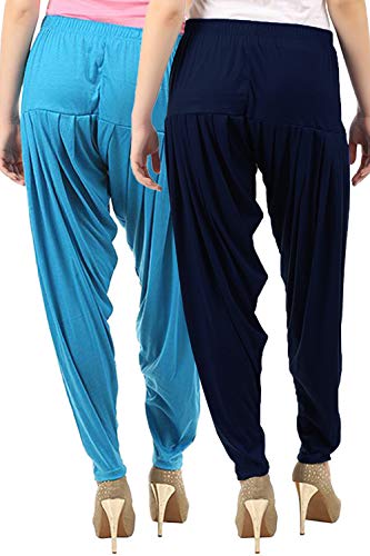 Image of Buy That Trendz Womens Patiala Pants Cotton Viscose Patiyala Salwar Harem Bottoms Pants