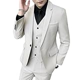 ➤ Cet ensemble de smoking 3 pièces est découpé en 3D. Convient pour de nombreuses occasions, dîners et autres occasions formelles, également le meilleur cadeau pour mari, père, frère et amis