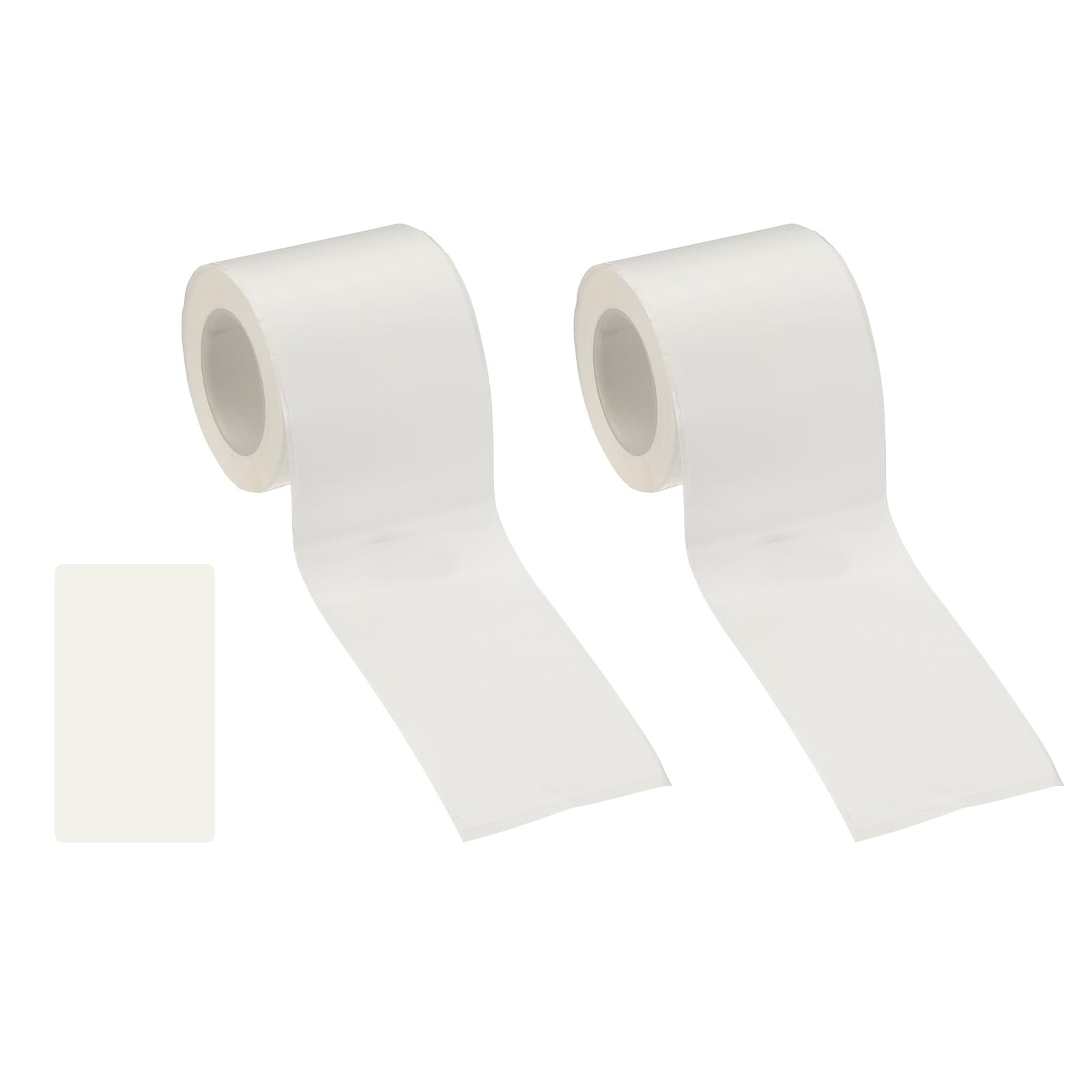 PATIKIL 180 Pcs Thermal Labels, 1.6x2.8 Square Thermal Printer Labels Stickers Self Adhesive Tags Paper 2 Rolls Small Waterproof for Printer Small Business Name Tag Barcode, White — image 1
