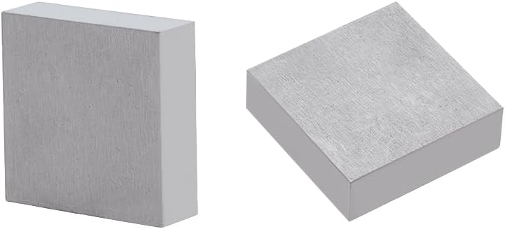 HOBBIESAY 1pcs Square Work Bench Blocks Jewelry Stamping Block Iron Flat Anvil Jewelers Tool Metal Block White Gold Color 30x30mm for Jewelry Stamping and Hammering Base