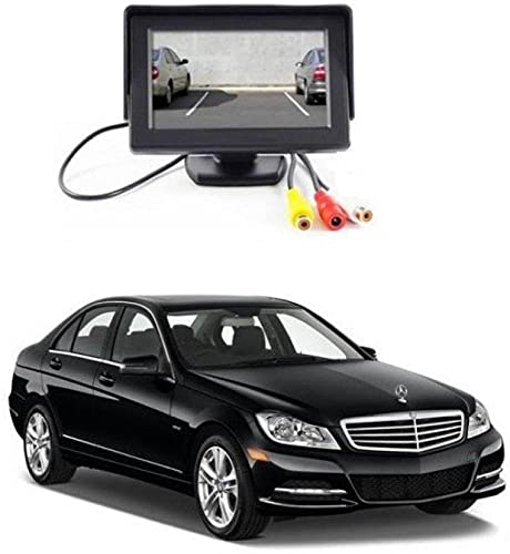 Auto Garh Tft Monitor & Led Reverse Parking Camera for B-Class Black LCD (4.3 cm)