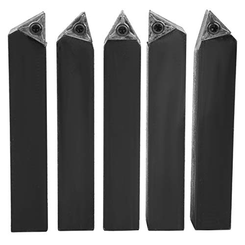 Taglierina per Hardware, Set di Utensili per Tornitura Indicizzabili 5 Pezzi 3/4 Pollici, Set di Punte per Inserti per Tornio in Metallo Duro per Tornitura, Taglio,