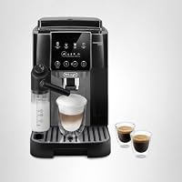 De'Longhi Magnifica Start - Perfetto Kaffeevollautomat mit LatteCrema-Milchaufschäumer, 4 One-Touch-Getränke, Cappuccino Kaffeemaschine, Soft-Touch-Bedienfeld, Schwarz-Grau (ECAM222.60.BG) – Ansicht 9