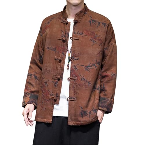 Veste style chinois homme haut de gamme aux finitions Tang Suit d'automne
