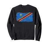Drapeau national rustique de la République démocratique du Sweatshirt