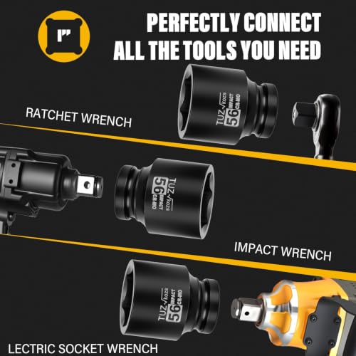 Image of 1 Inch Drive 56mm Standard Metric 6 Point CR-MO Impact Socket
