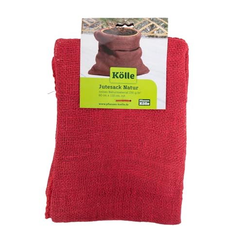 Kölle Jutesack, rot, reines Naturmaterial, ca. 60 x 110 cm
