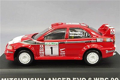 Amazon | JADI 1/43 三菱 LANCER EVOⅥ WRC99 Tommy Brand | ミニカー