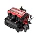 LETDIYMOC Engine Model Kit That Runs for Adults, L2 Mini Engine ST-NF2 7cc Inline 2-Cylinder 4-Stroke Air-Cooled Full Metal Engine Build Kit Motor Physics Toy for Teachers - DIY Assembly Kit